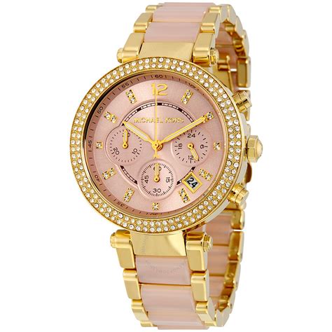 mk6326 michael kors|Michael Kors Women's Chronograph Parker Gold.